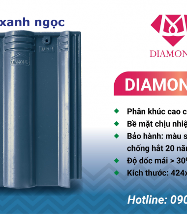 NGÓI DIAMOND MÀU XANH NGỌC