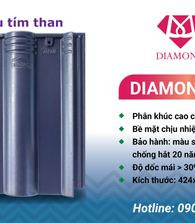 NGÓI DIAMOND MÀU TÍM THAN